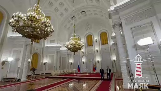 Герои России собираются в Георгиевском зале Кремля навстречу с Путиным